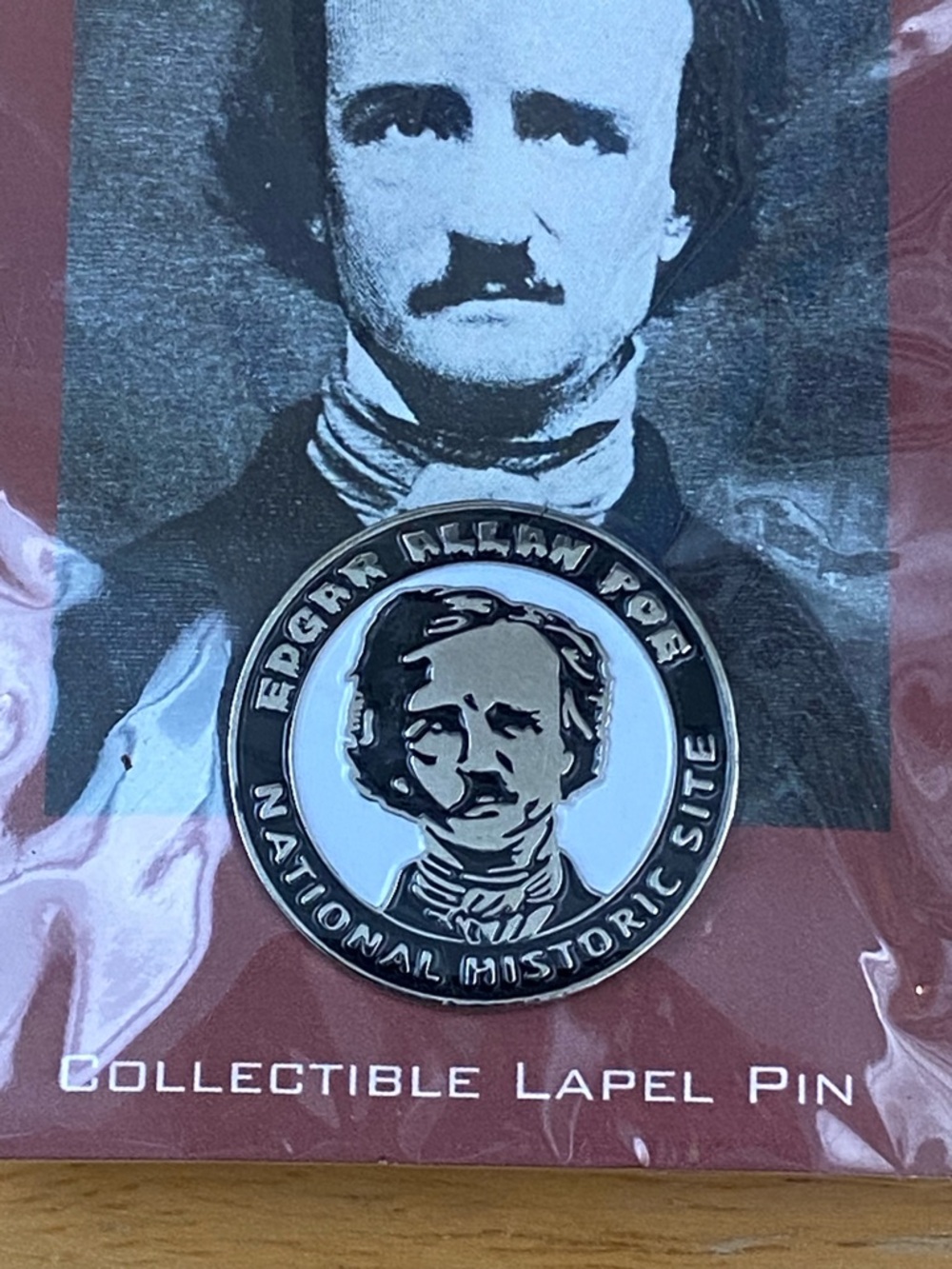 Edgar Allan Poe Collectible Lapel Pin